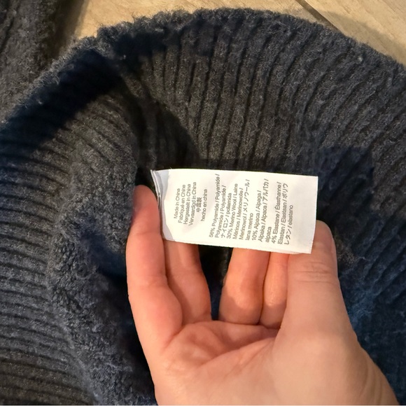 J.Crew Gray Cable Knit Half-Zip Sweater Super Soft Yarn - Picture 4 of 6